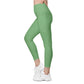 Heart Leggings with pockets - Green