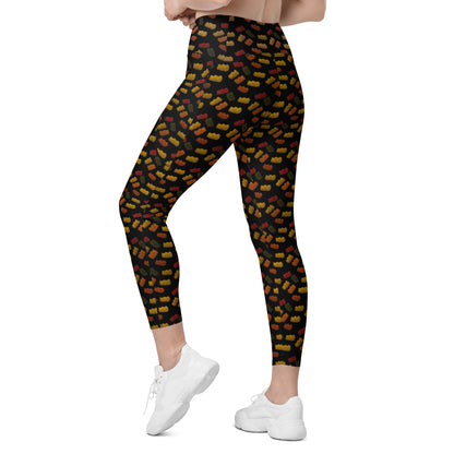 Gummy Bears- Leggings with pockets - Black