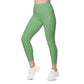 Heart Leggings with pockets - Green