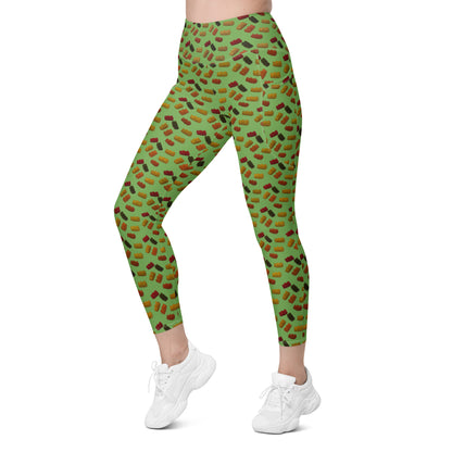 Gummy Bears - Leggings with pockets - Green