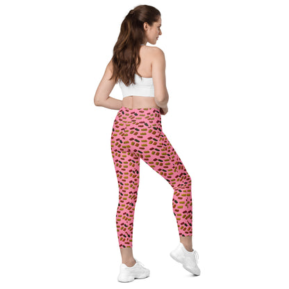 Gummy Bears - Leggings with pockets - Pink