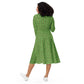 Cola - long sleeve midi dress - Green