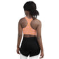 Cheezy doodels - Longline sports bra pink