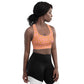 Cheezy doodels - Longline sports bra pink