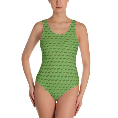 Green Snake - One-Piece Swimsuit - Green