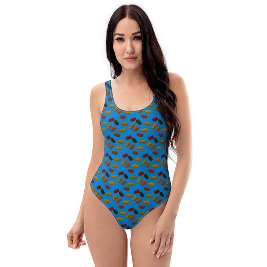 Gummy Bears - One-Piece Swimsuit - Blue