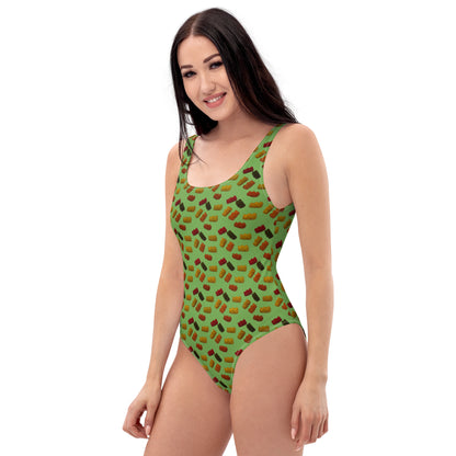 Gummy Bears - One-Piece Swimsuit - Green