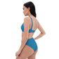 Green Snake - Recycled high-waisted bikini - Blue