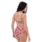 Jelly butterfly - Recycled high-waisted bikini - Pink
