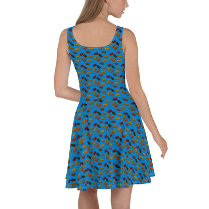 Gummy Bears - Skater Dress - Blue