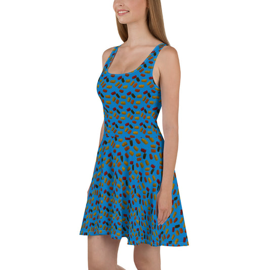 Gummy Bears - Skater Dress - Blue