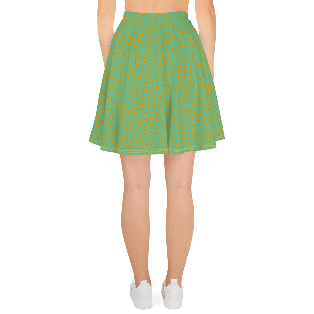 Cheezy doodels - Skater Skirt green