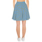 Cheezy doodels - Skater Skirt blue