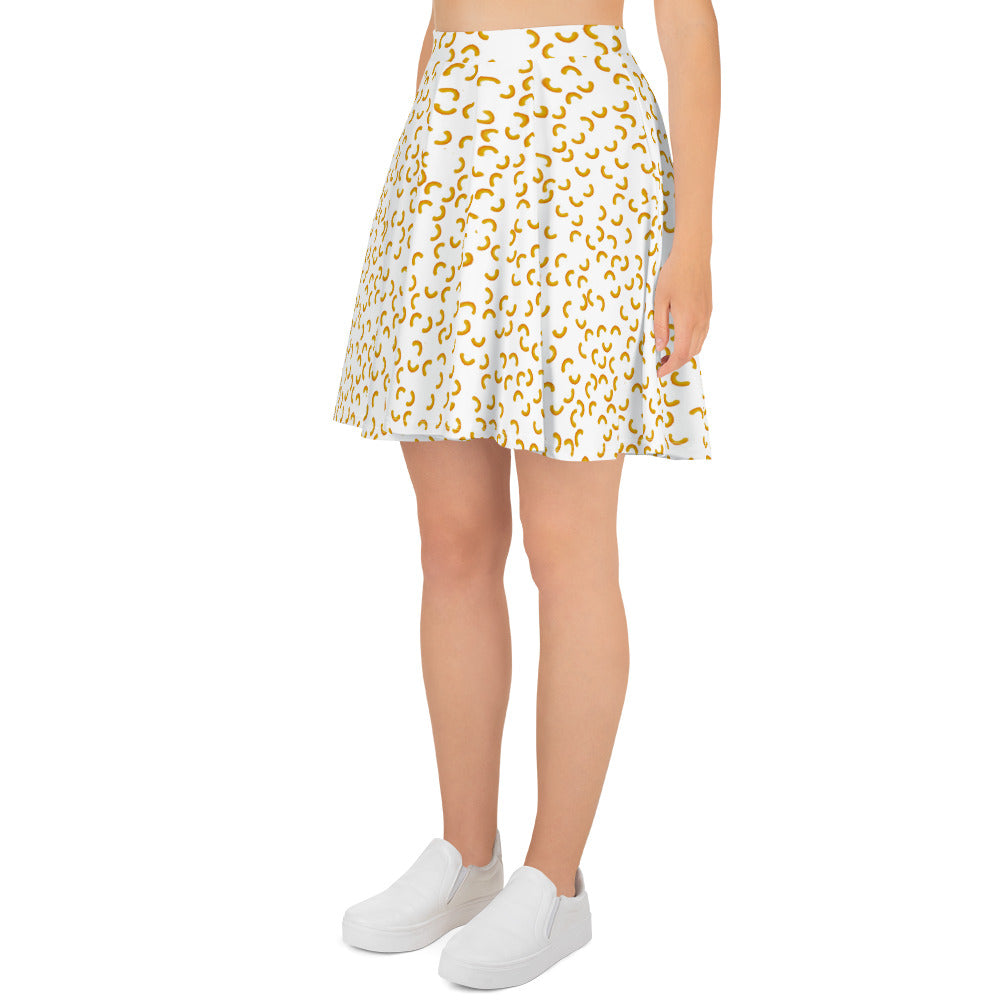Cheezy doodels - Skater Skirt White