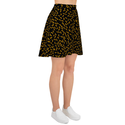 Cheezy doodels - Skater Skirt black