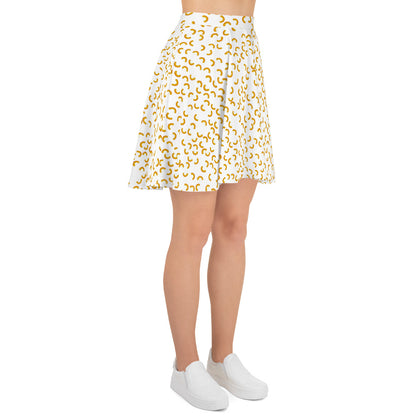 Cheezy doodels - Skater Skirt White
