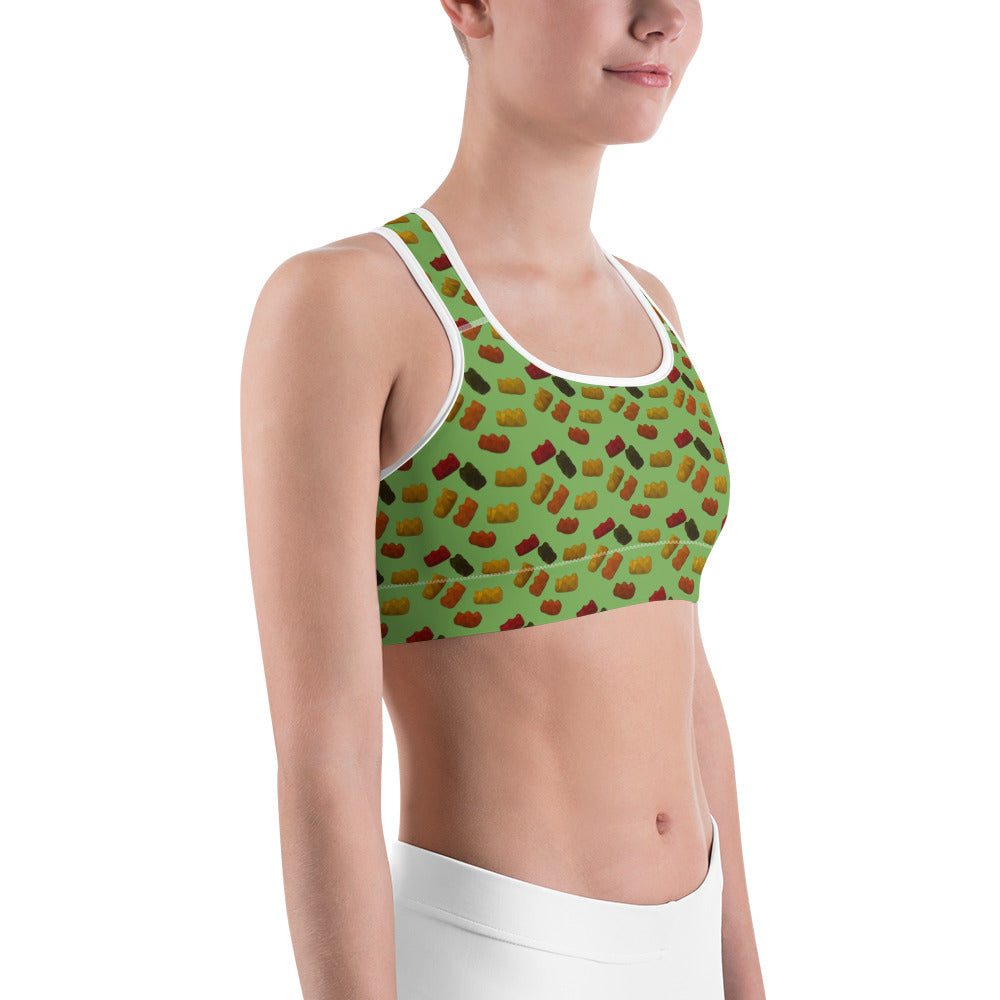 Gummy Bears - Sports bra - Green