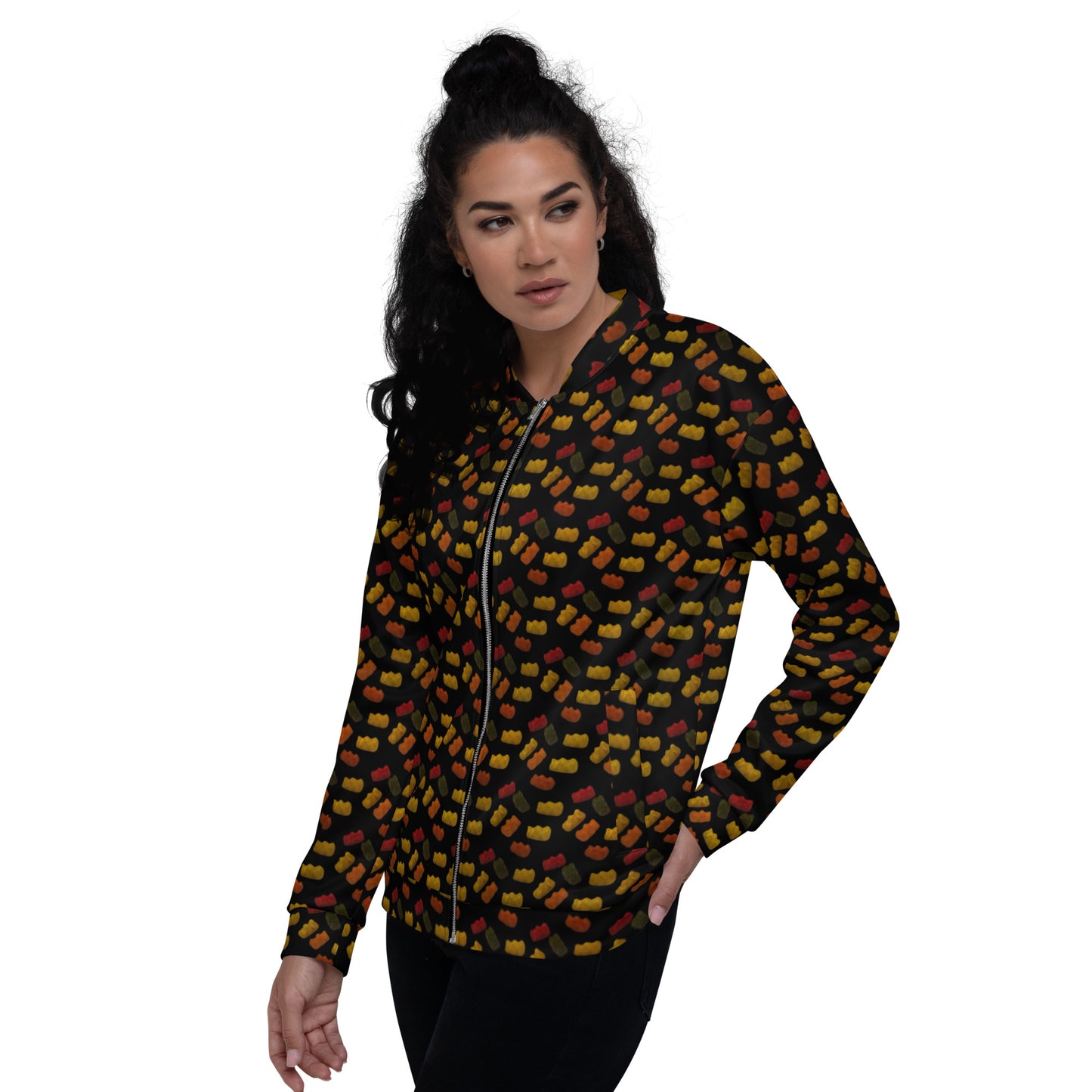 Gummy Bears - Unisex Bomber Jacket - Black