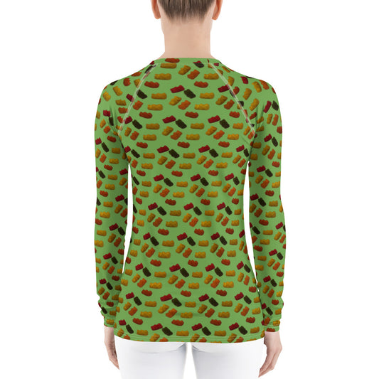 Gummy Bears - Women's Rash Guard - Green