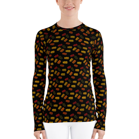 Gummy Bears - Women's Rash Guard - Black