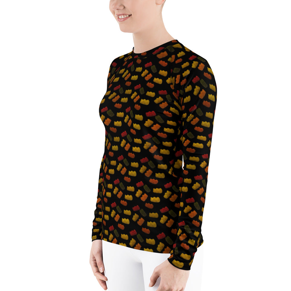 Gummy Bears - Women's Rash Guard - Black
