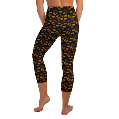 Gummy bears - Yoga Capri Leggings - Black