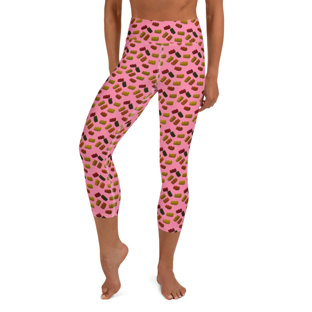 Gummy bears - Yoga Capri Leggings - Pink