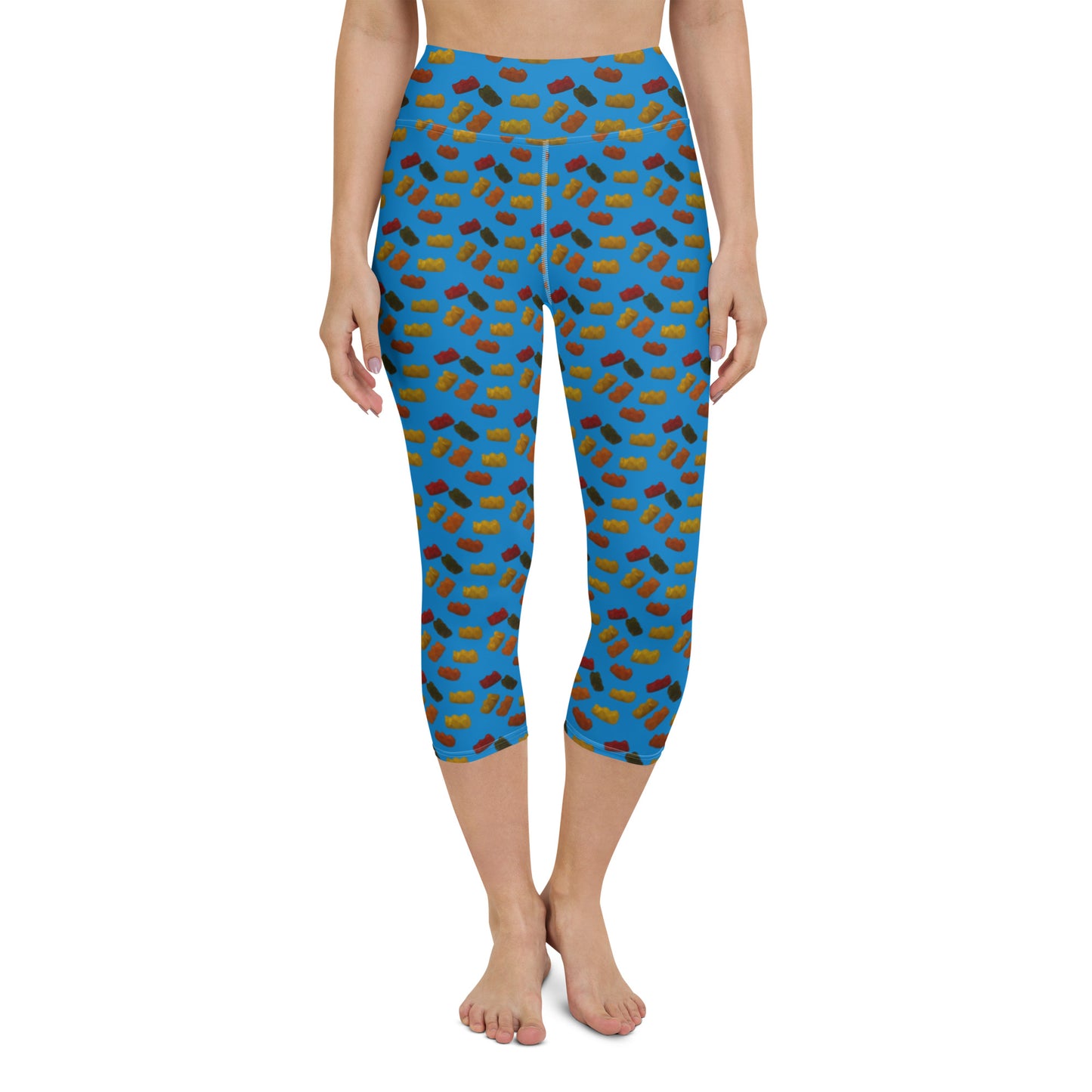 Gummy bears - Yoga Capri Leggings -Blue