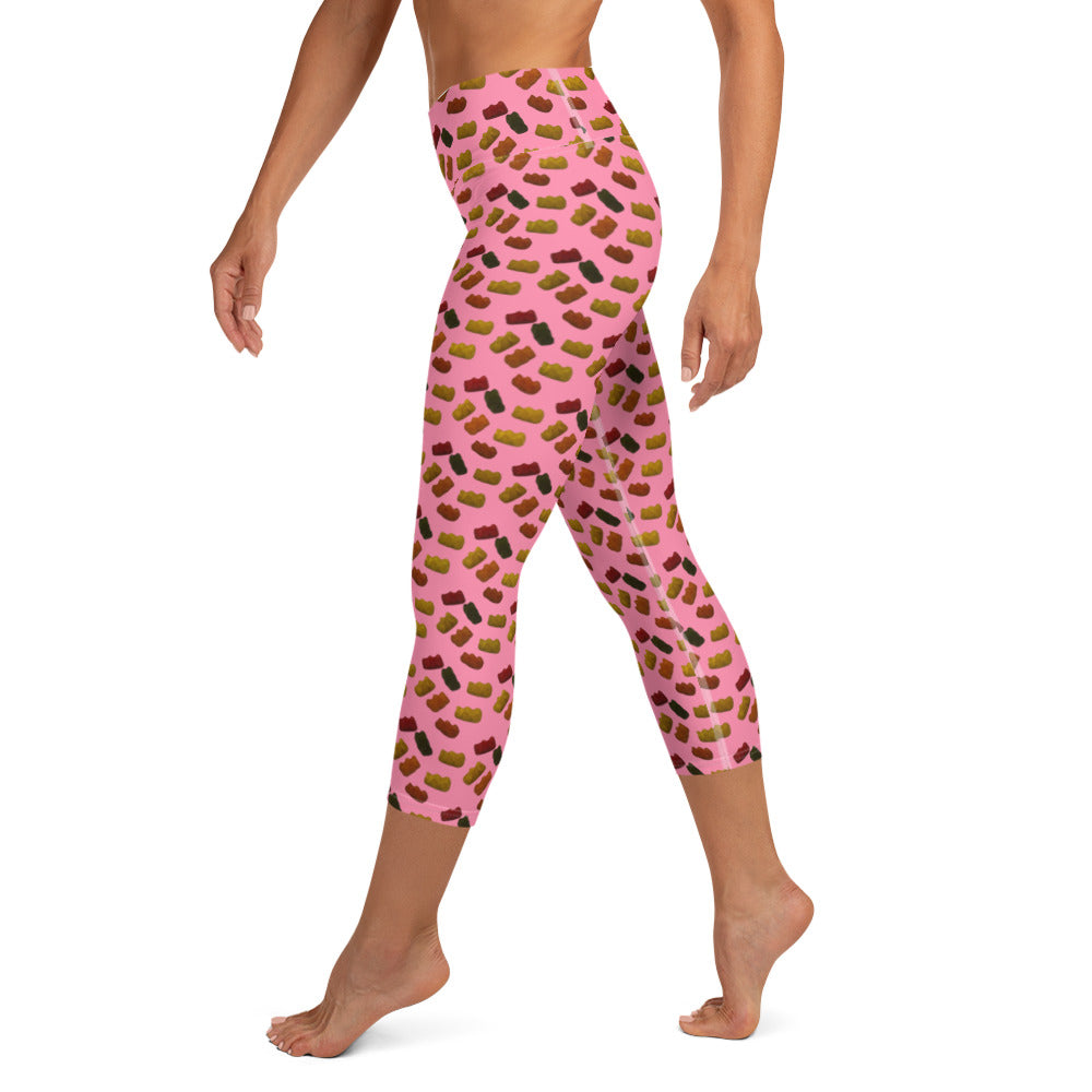 Gummy bears - Yoga Capri Leggings - Pink
