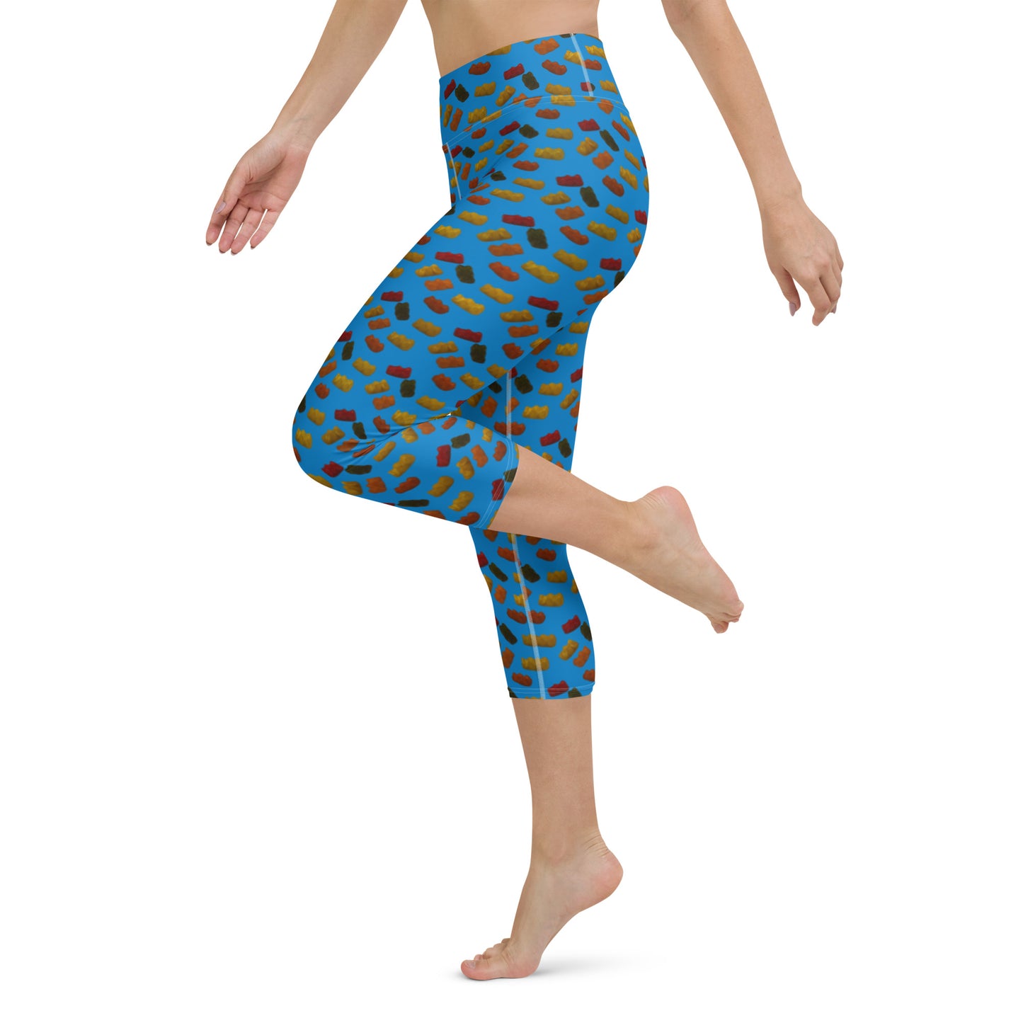 Gummy bears - Yoga Capri Leggings -Blue