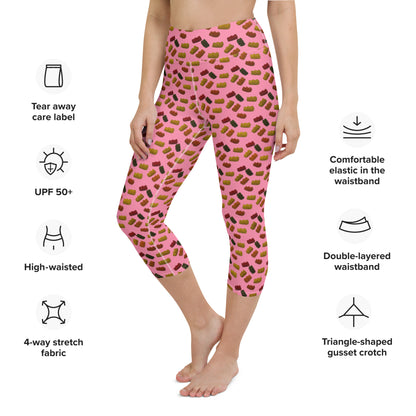 Gummy bears - Yoga Capri Leggings - Pink