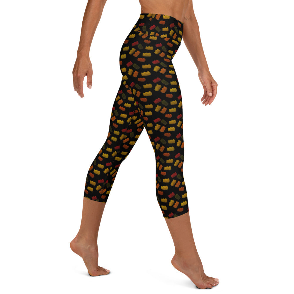 Gummy bears - Yoga Capri Leggings - Black