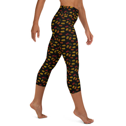 Gummy bears - Yoga Capri Leggings - Black