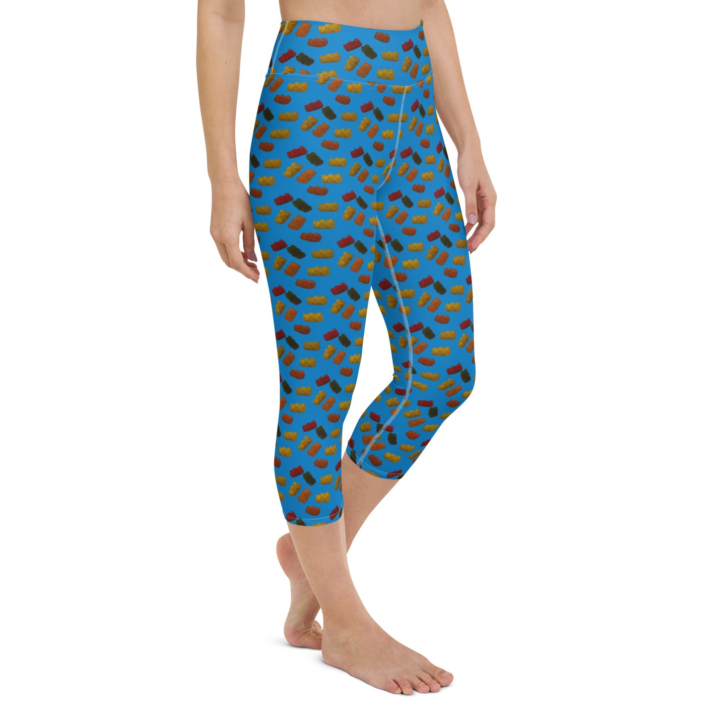 Gummy bears - Yoga Capri Leggings -Blue