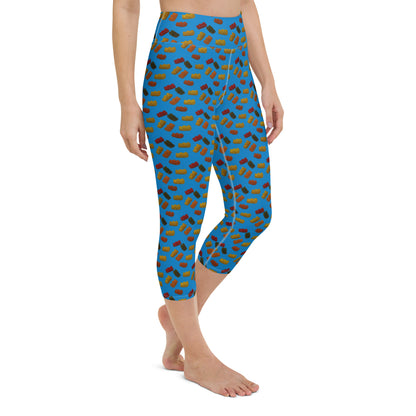 Gummy bears - Yoga Capri Leggings -Blue