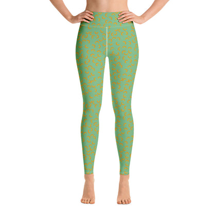 Cheezy doodels - Yoga Leggings green