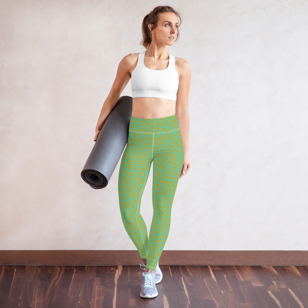 Cheezy doodels - Yoga Leggings green