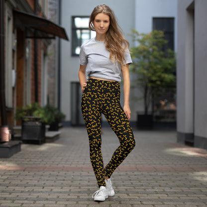 Cheezy doodels - Yoga Leggings black