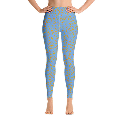 Cheezy doodels - Yoga Leggings blue