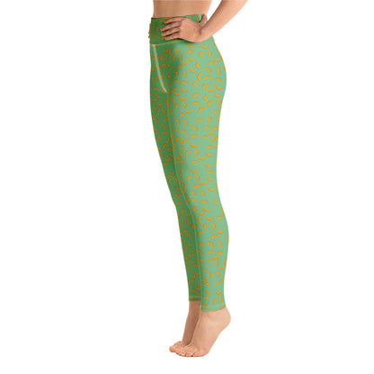 Cheezy doodels - Yoga Leggings green