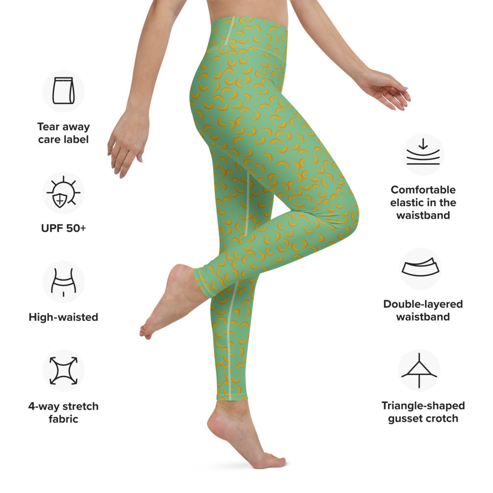 Cheezy doodels - Yoga Leggings green