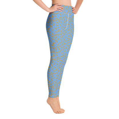 Cheezy doodels - Yoga Leggings blue
