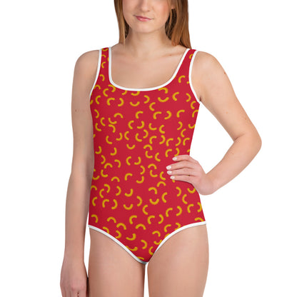 Cheezy doodles - Youth Swimsuit red