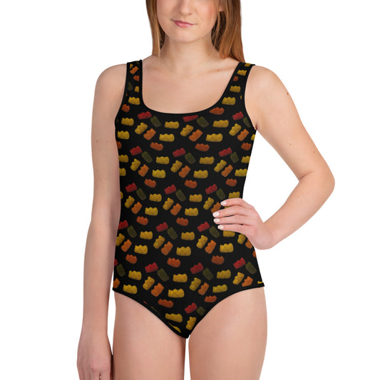 Gummy Bears - Youth Swimsuit - Black