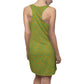 Cheezy doodles - Women's Racerback Dress - Green