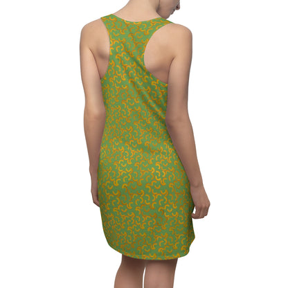 Cheezy doodles - Women's Racerback Dress - Green