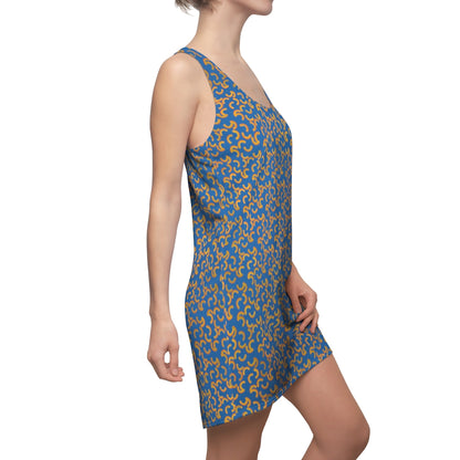 Cheezy doodles - Women's Racerback Dress - Blue