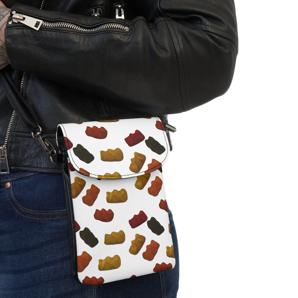 Gummy Bears - Small Cell Phone Wallet - White