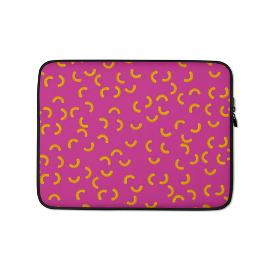 Cheezy doodles - Laptop Sleeve red violet