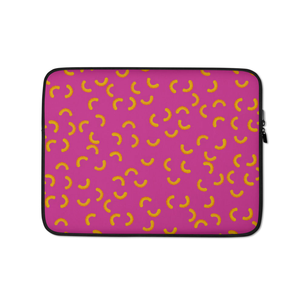 Cheezy doodles - Laptop Sleeve red violet